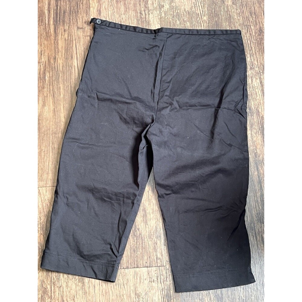 Designed For T 98% Cotton Capris Back With Side Zipper UK 18 (34 Waist 45 Hips)